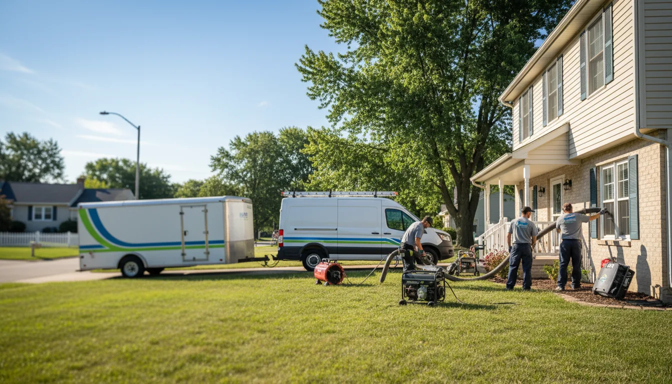 Flooded Basement Restoration And Cleanup With Repair in Catlin, IL near me
